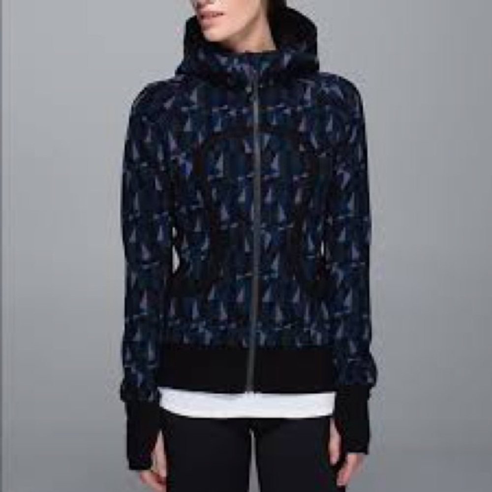 Lululemon Athletica Navy and purple zip up align